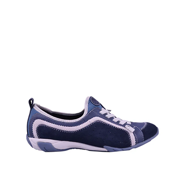 Sneakers Ladies Casual - Qualify In Navy Leather