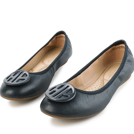Flats Samantha In Dark Blue