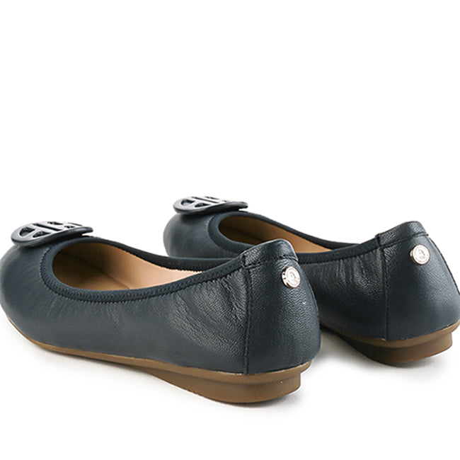 Flats Samantha In Dark Blue