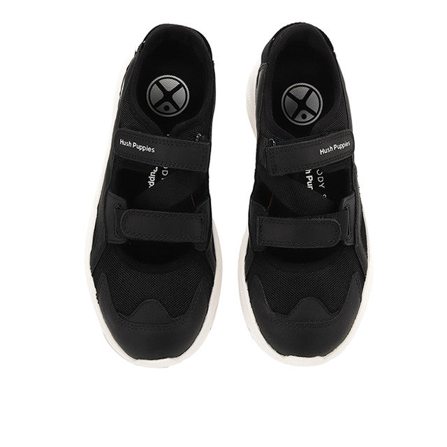 Sling Back Movement Hybrid In Bold Black Leather