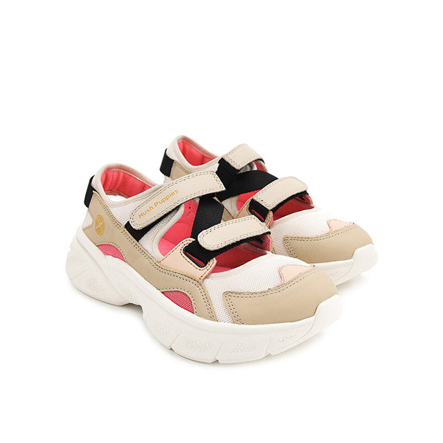 Sling Back Movement Hybrid In Soft Taupe Leather