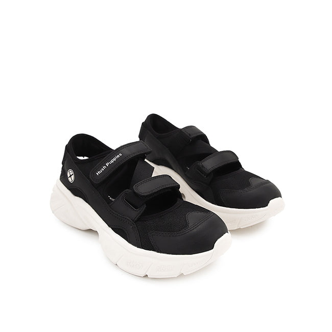 Sling Back Movement Hybrid In Bold Black Leather