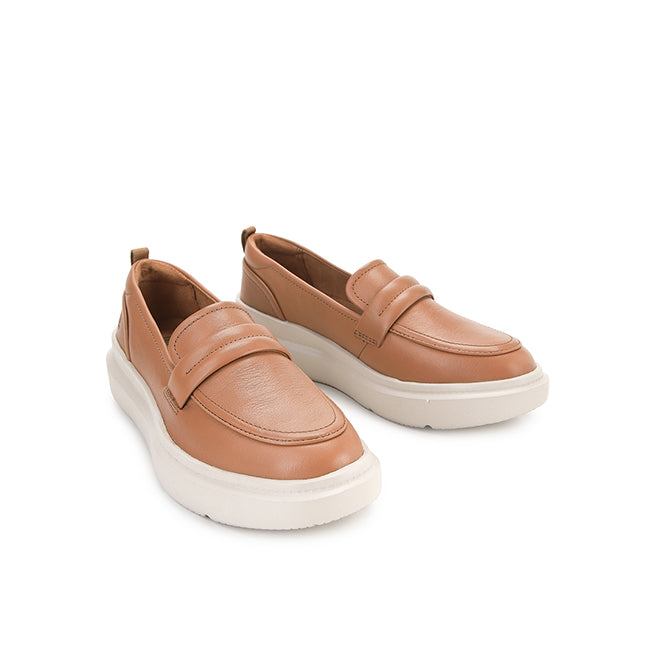 Loafers Joy Penny Loafer In Tan Leather