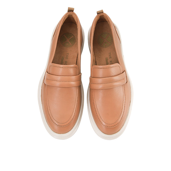 Loafers Joy Penny Loafer In Tan Leather