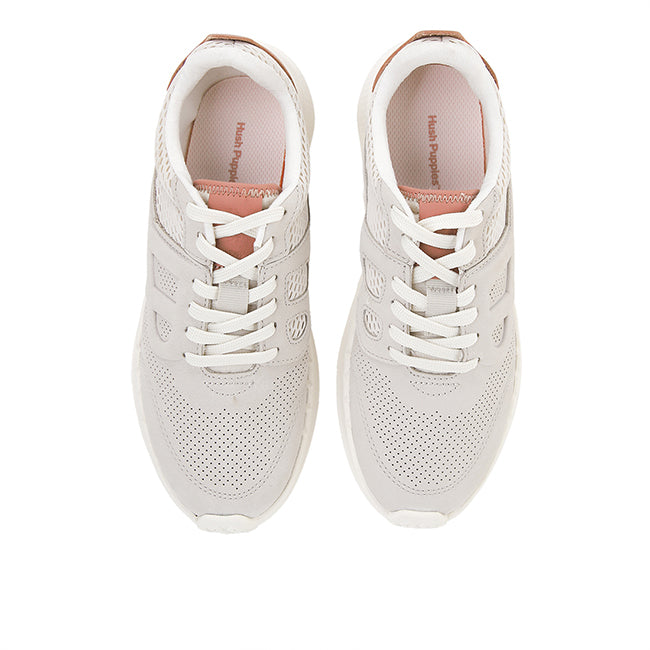 Seventy8 Lthr Runner In Light Stone Nubuck