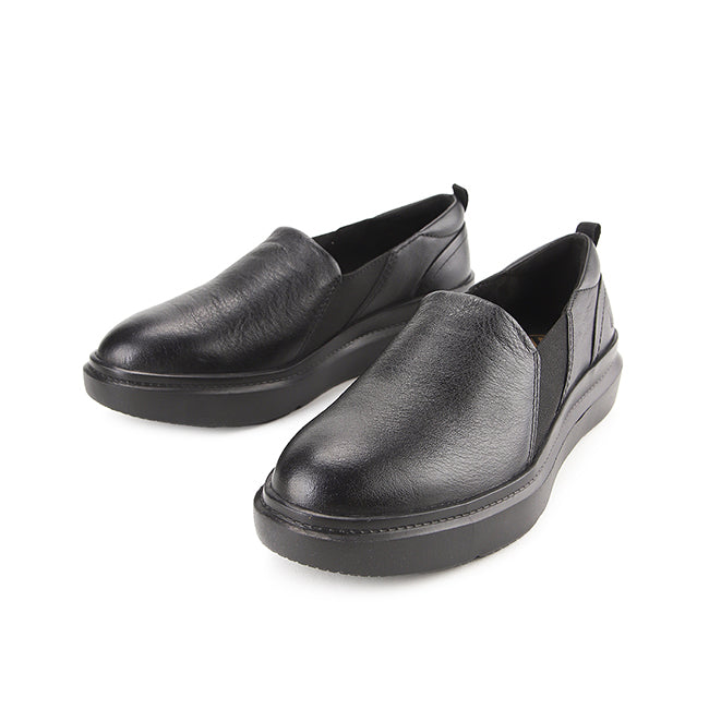 Slip On Joy Slip-On In Bold Black Leather
