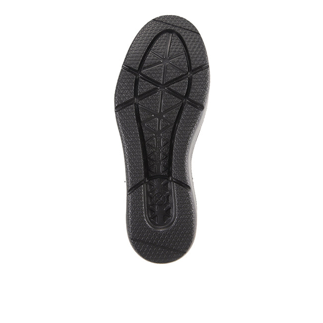 Casual Joy Wingtip In Bold Black Leather