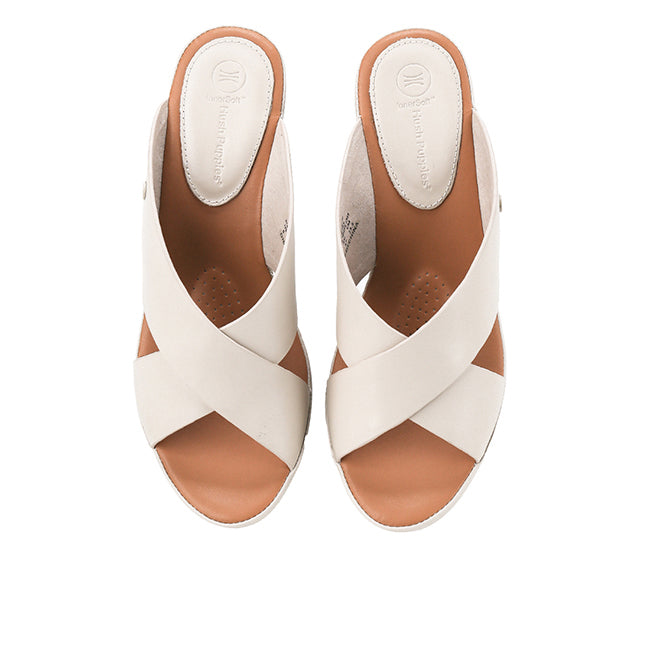 Wedges Gretna Cross In Off White