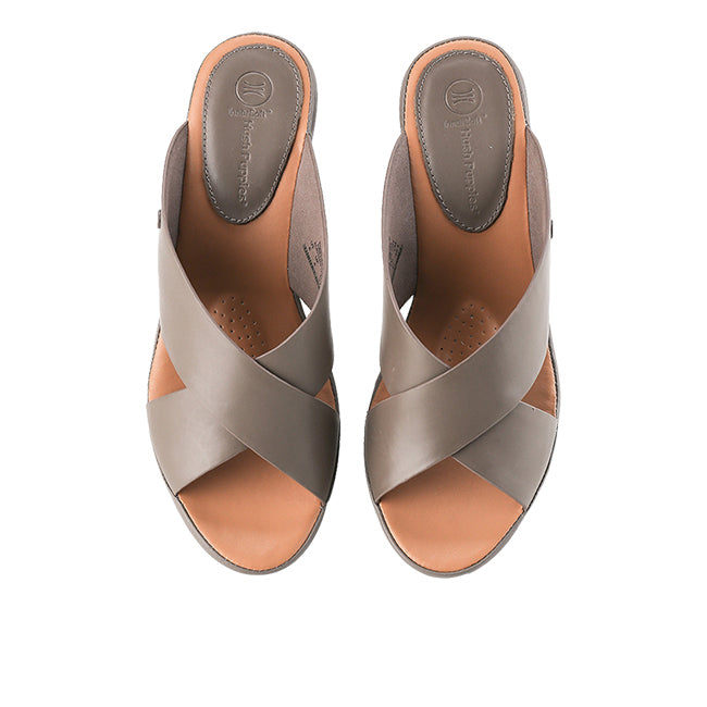 Wedges Gretna Cross In Taupe
