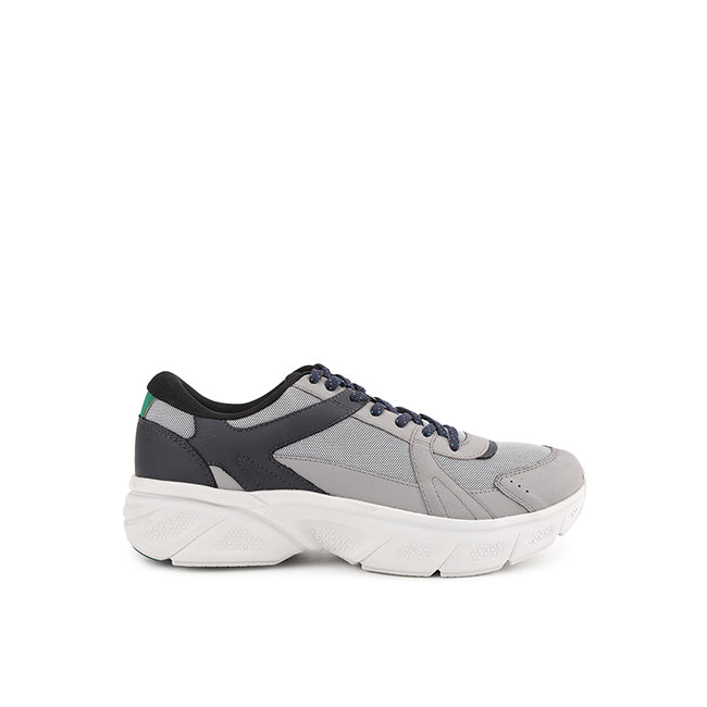 Lace Up Movement Laceup In Calm Grey Leather