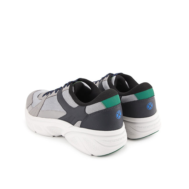 Lace Up Movement Laceup In Calm Grey Leather