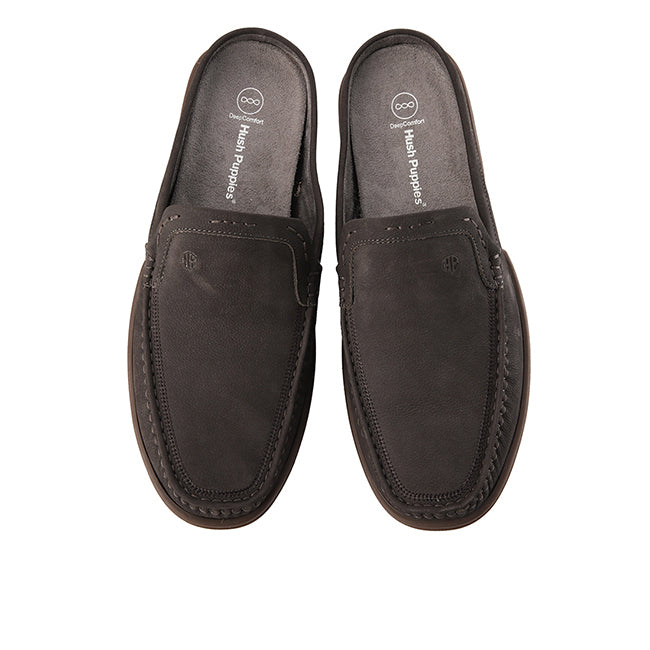 Slide Dymond Mules In Dark Grey