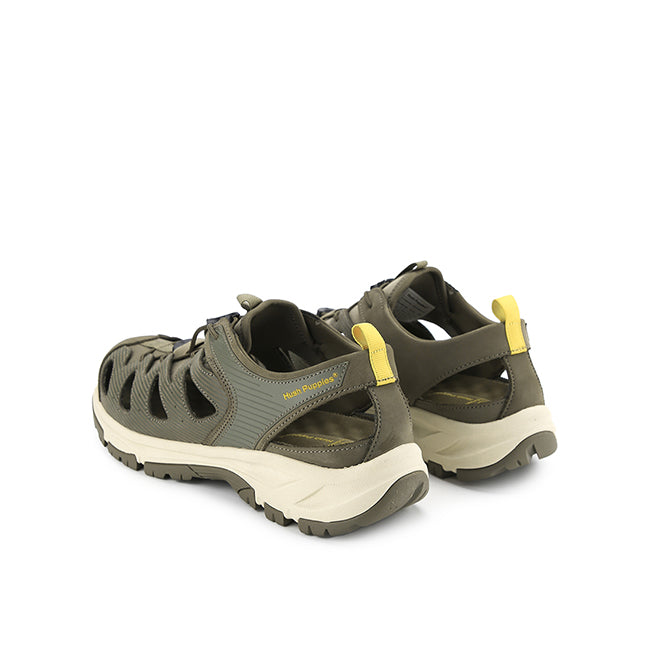 Hush Puppies Sepatu Pria Sneakers Atwood Fisherman In Olive