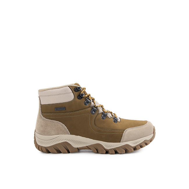 Hush Puppies Sepatu Pria Benson Laces Boots In Khaki