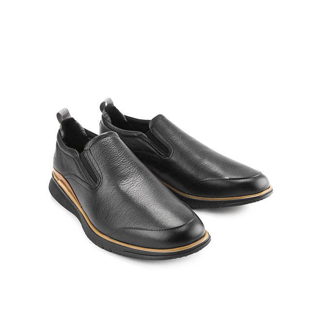 Slip On Advance Wthr Slipon In Bold Black Leather