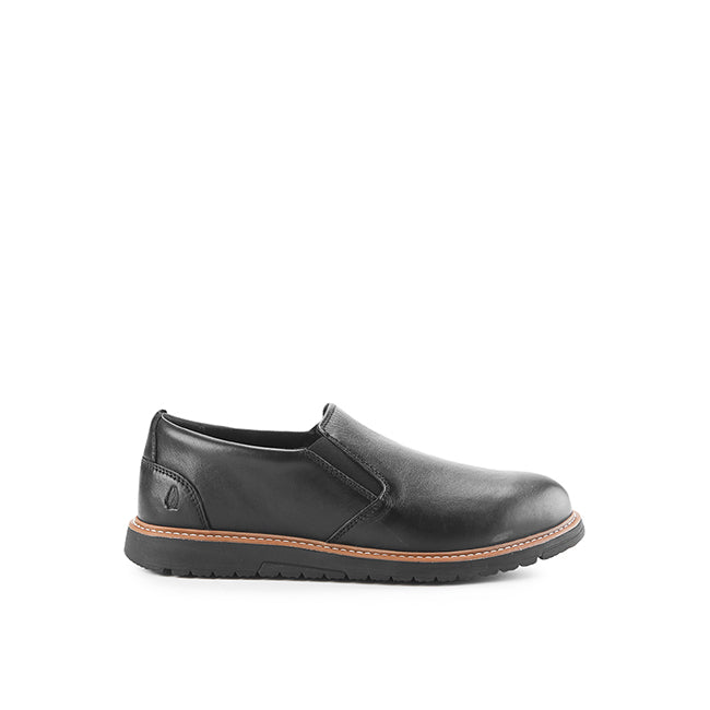 Slip On Jenson Slip In Bold Black Leather