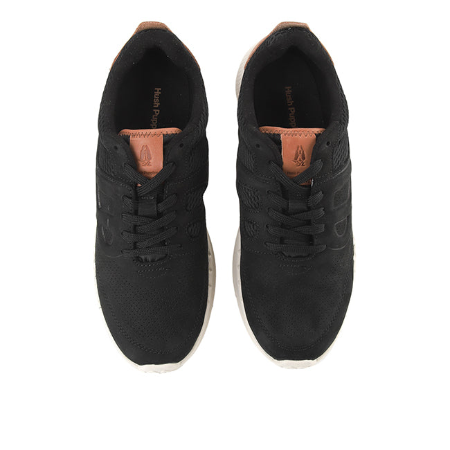 Sneakers Seventy8 Lthr Runner In Bold Black Nubuck