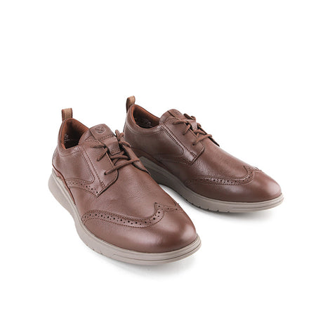 Advance Wingtip In Dark Brown Leather