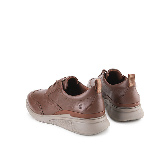 Advance Wingtip In Dark Brown Leather