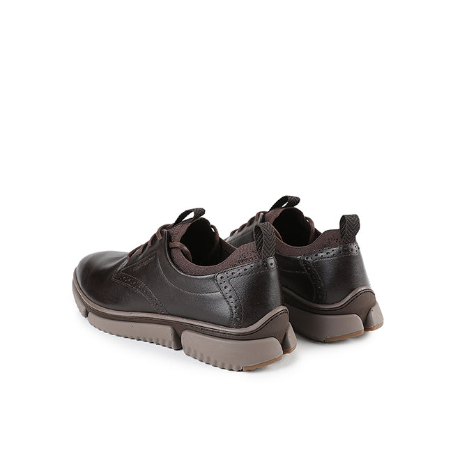 Bennet Laceup In Dark Brown Leather