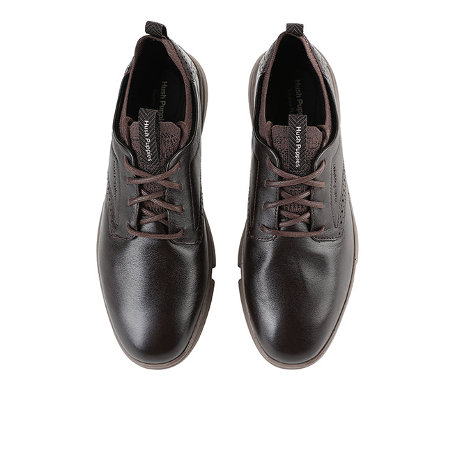 Bennet Laceup In Dark Brown Leather