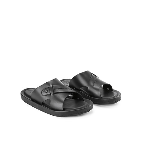 Hush Puppies Sandal Pria Spear Axel Slide In Black
