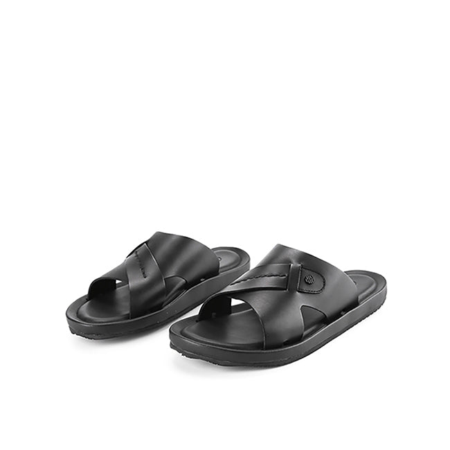 Hush Puppies Sandal Pria Spear Axel Slide In Black