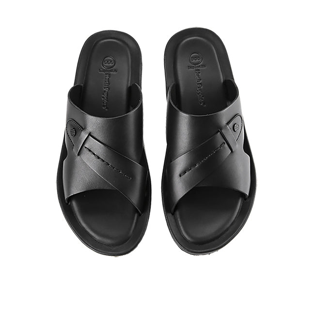 Hush Puppies Sandal Pria Spear Axel Slide In Black