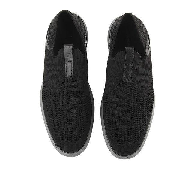 Niles Knit Slip-On In Bold Black Knit