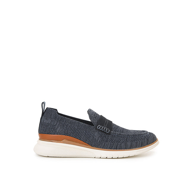 Advance Knit Loafer In Navy Blue Knit