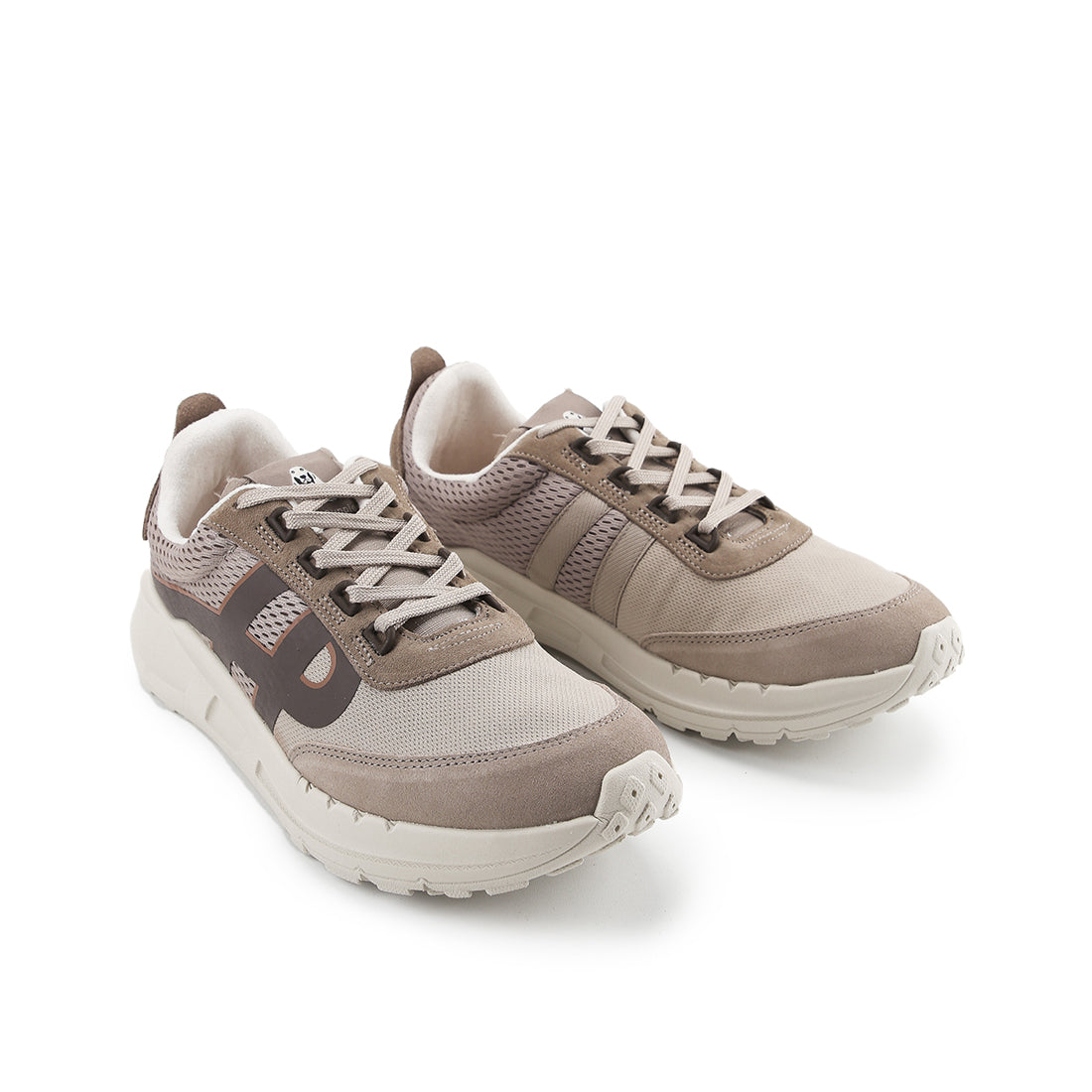 Hush Puppies Sepatu Pria Sneakers Seventy8 Runner In Vintage Grey Textile