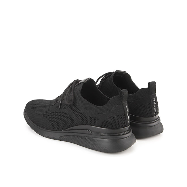 Advance Knit Lace Up In Bold Black Knit