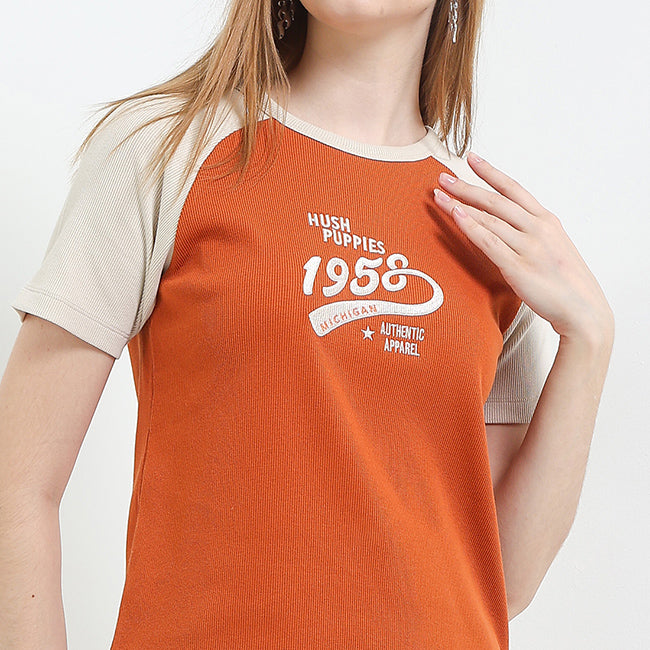 T Shirt Wh Foreia In Terracota