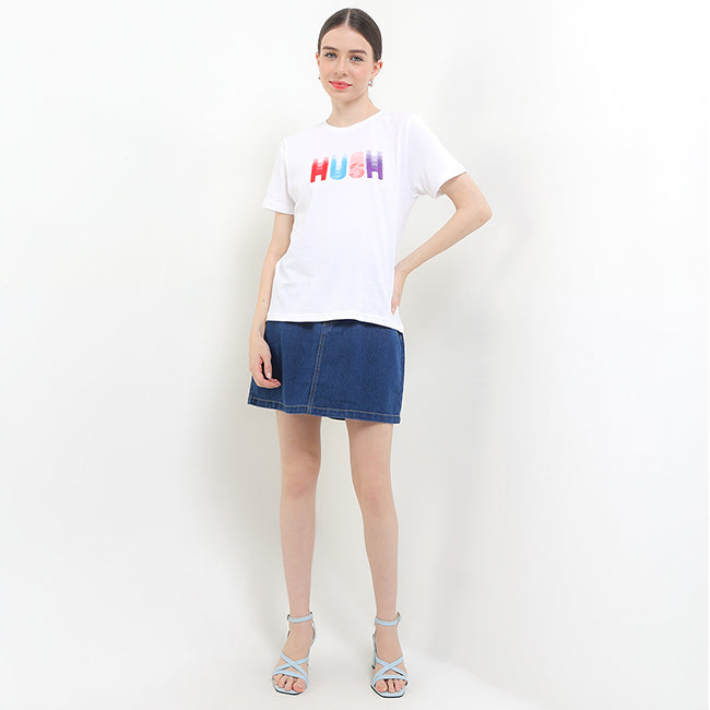 Hush Puppies Women T-Shirt Priska In White