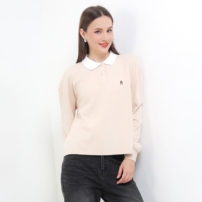 Hush Puppies Women Fistella Polo In Beige