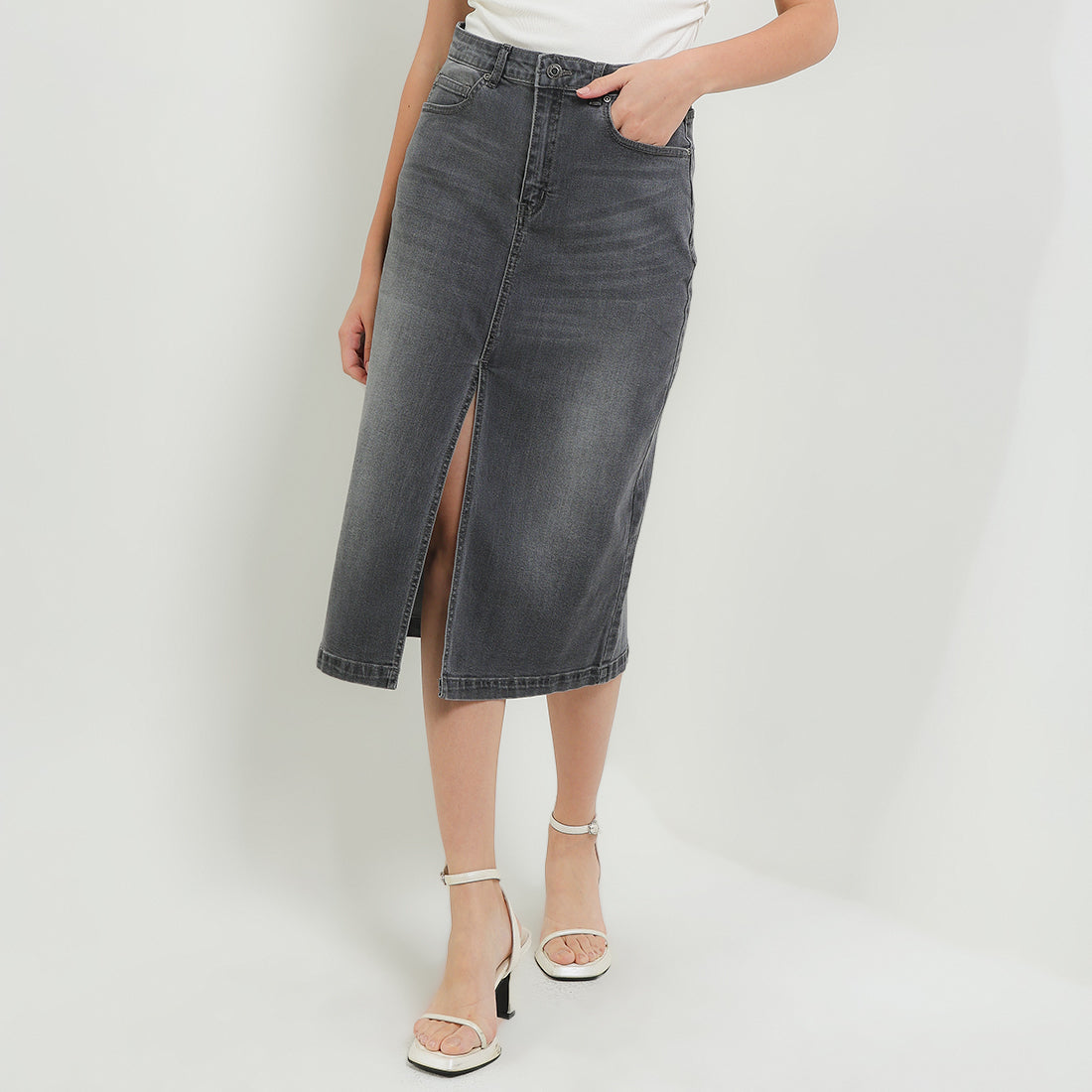Skirt Louby In Gray