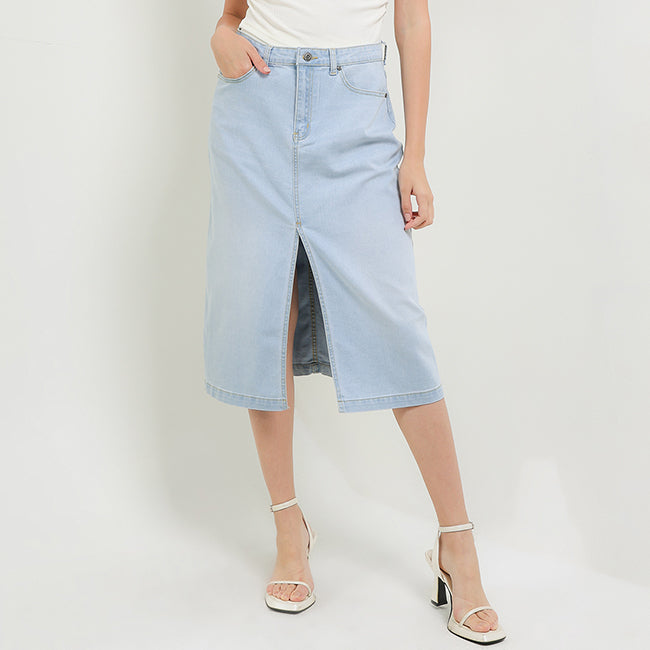 Skirt Louby In Light Blue