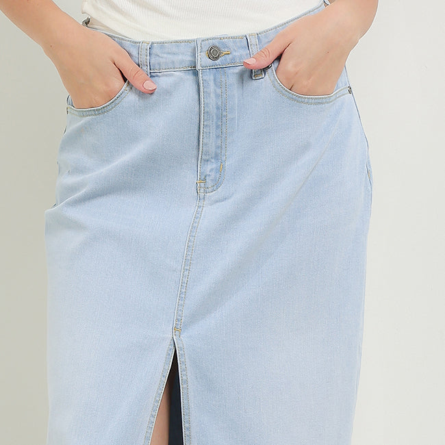 Skirt Louby In Light Blue
