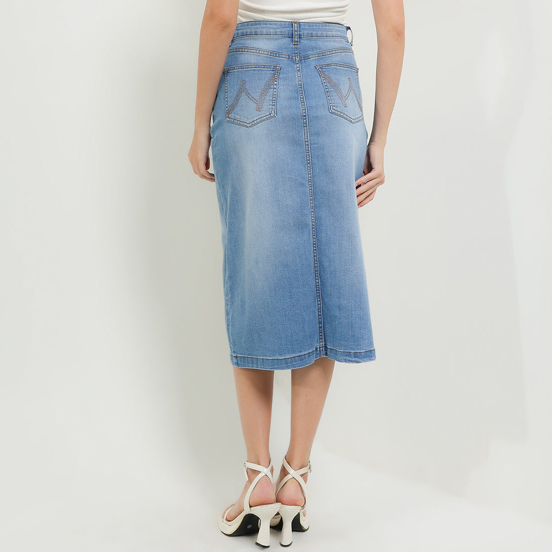 Skirt Louby In Medium Blue