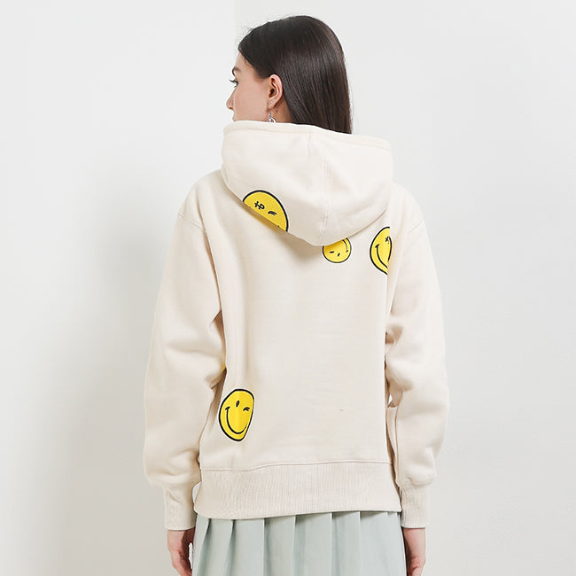 Hoodie Be Kind X Smileyworld Hoodie In Cream