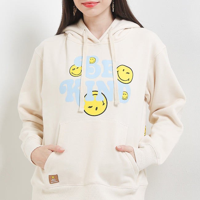 Hoodie Be Kind X Smileyworld Hoodie In Cream