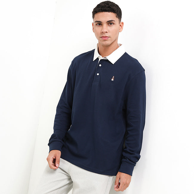 Polo Rigatoni In Navy