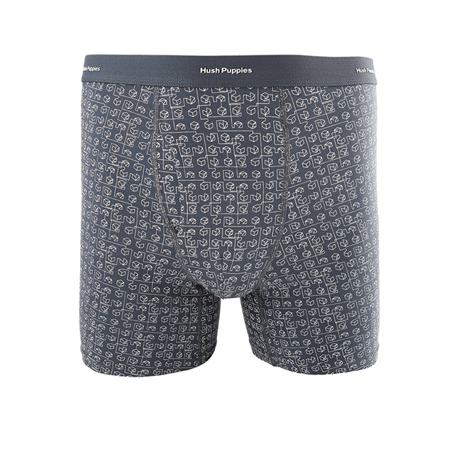 Gio Boxer In Dk Gray / Navy