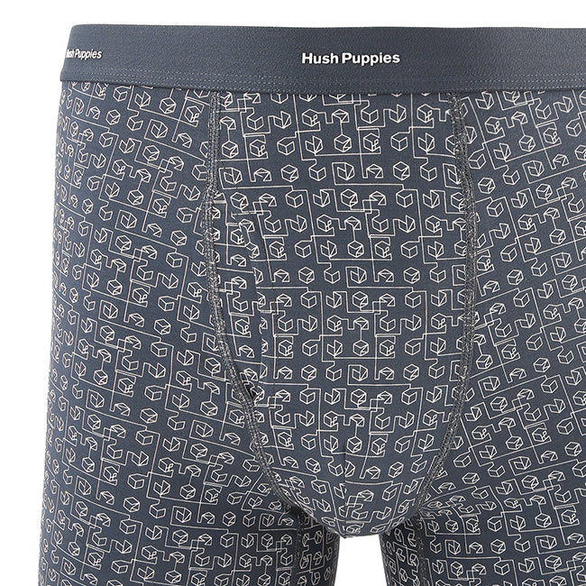 Gio Boxer In Dk Gray / Navy