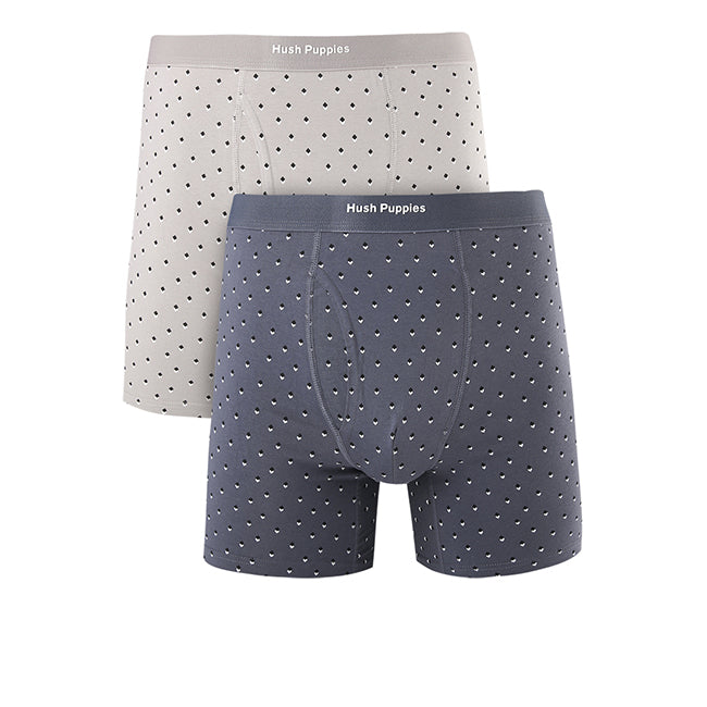 Boxer Squirl Trunk In Dark Gray/Gray