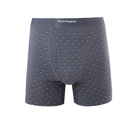 Boxer Squirl Trunk In Dark Gray/Gray