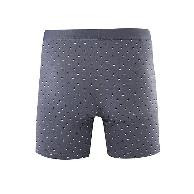Boxer Squirl Trunk In Dark Gray/Gray