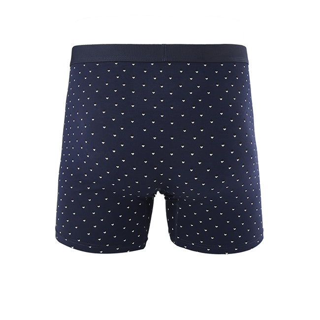 Boxer Squirl Trunk In Navy/Olive