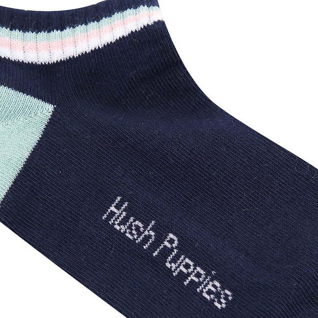 Noelle L Ankle Socks In Nv/Gy/Pk