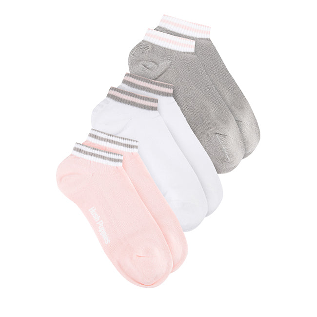 Socks Joan L Ankle Sock In Gray/Pink/White